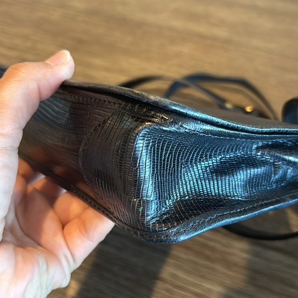 Brahmin all leather vintage crossbody bag in black - Picture 5 of 16